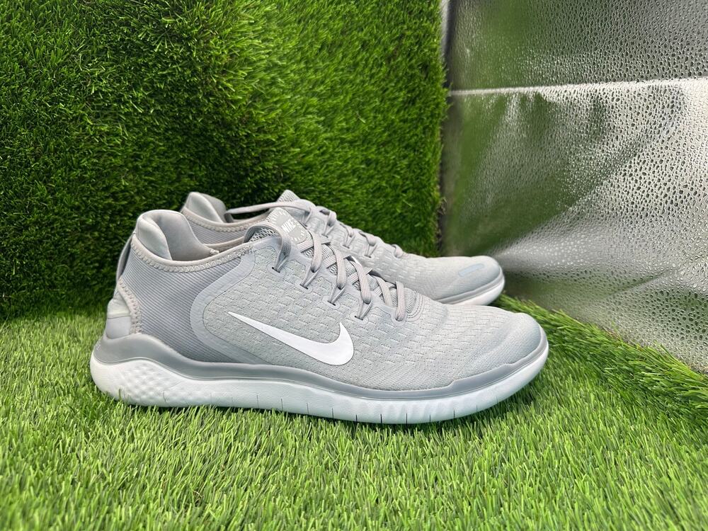 Nike Free RN 2018 942836-003 Athletic Sneaker Men's 12 Gray Knit Gym Running